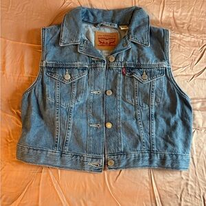 Levi's Classic Blue Denim Vest